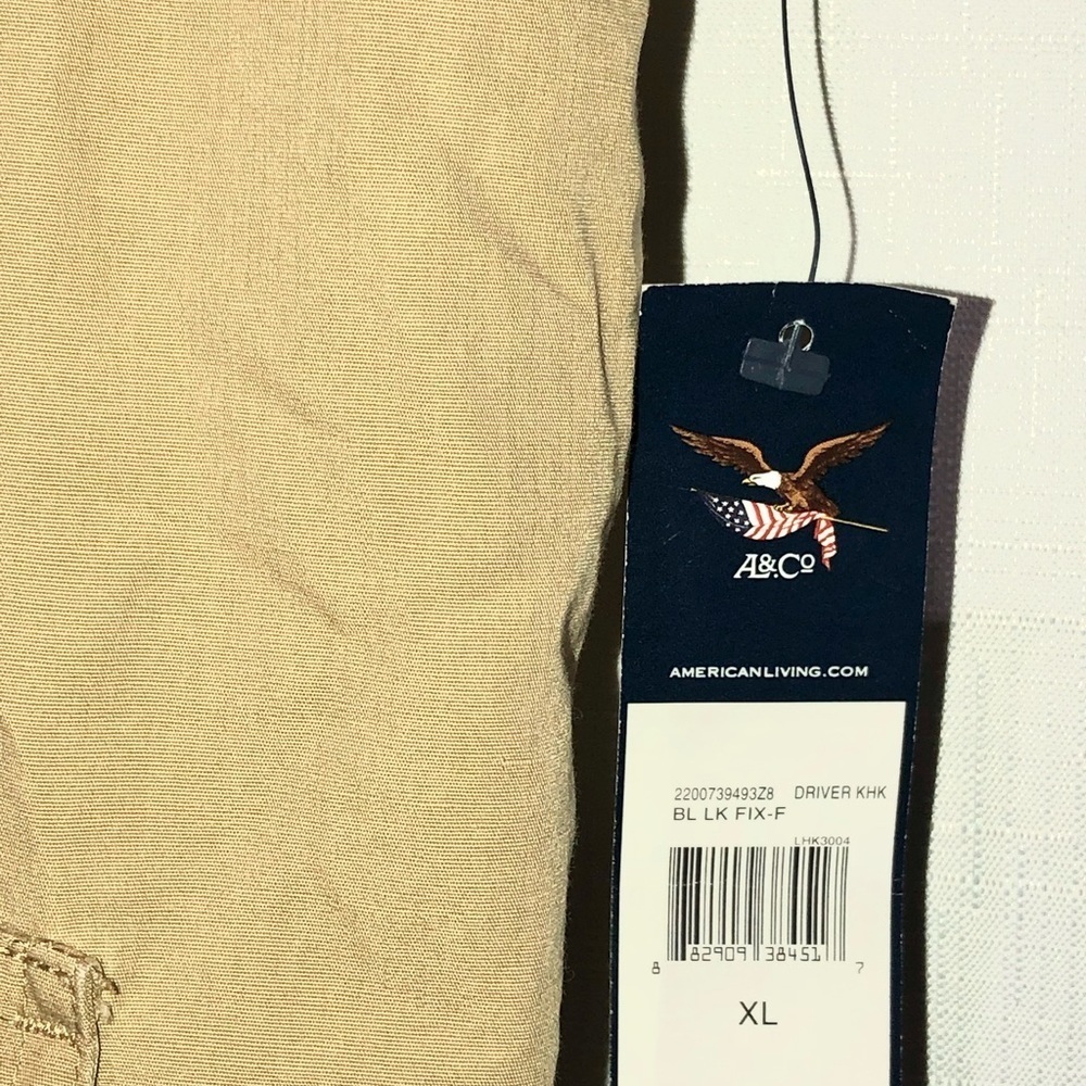 American Living Cargo Vest khaki XL NWT - Picture 3 of 5